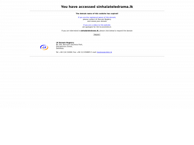 sinhalateledrama.lk snapshot
