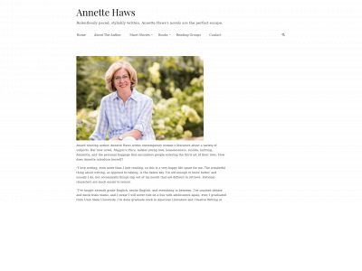 annettehaws.com snapshot