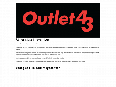 outlet43.dk snapshot