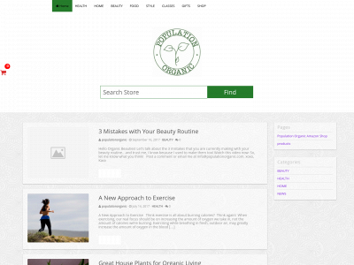 populationorganic.com snapshot