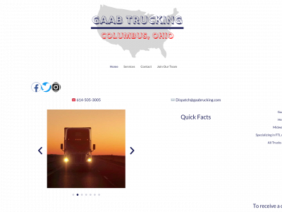 gaabtrucking.com snapshot