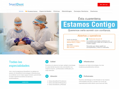 clinicasmartdent.cl snapshot