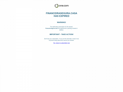 financeirasegura.casa snapshot