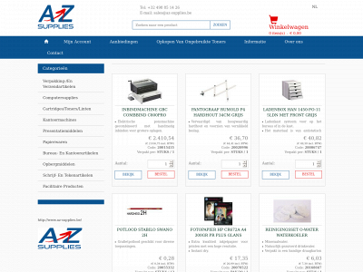 az-supplies.be snapshot
