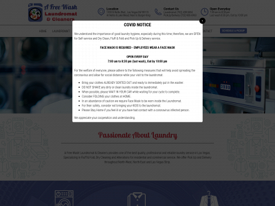 afreewash.com snapshot