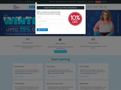 pnytrainings.com snapshot