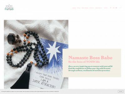 namastebossbabe.com snapshot
