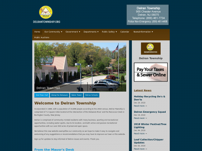 delrantownship.org snapshot