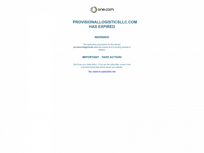 provisionallogisticsllc.com snapshot