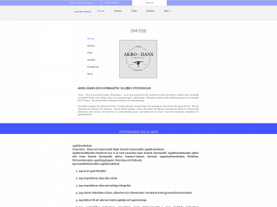 akro-dans.se snapshot