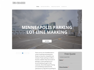 www.mplsparkinglotstriping.com snapshot