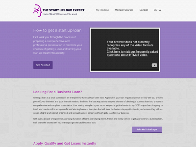 thestartuploanexpert.com snapshot