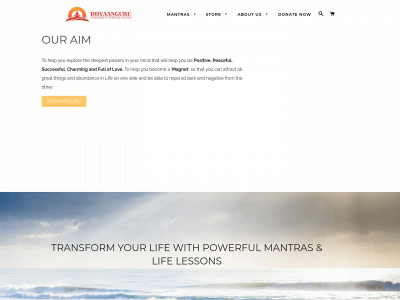 dhyaanguru.com snapshot