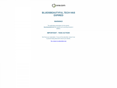 blueisbeautyful.tech snapshot