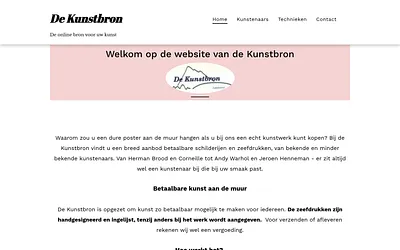de-kunstbron.nl snapshot