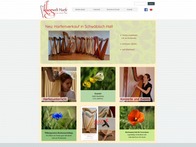 klangwelt-harfe.de snapshot