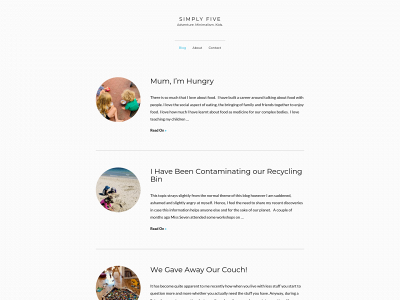 simplyfive.blog snapshot