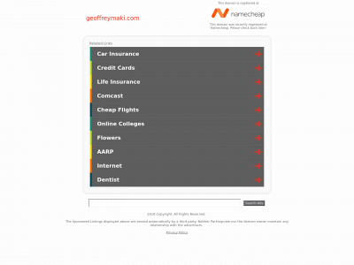 geoffreymaki.com snapshot