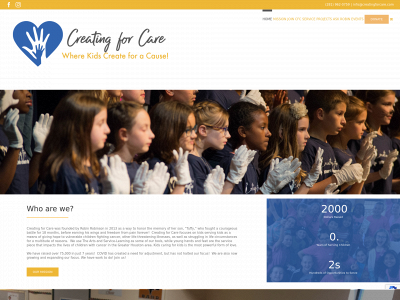creatingforcare.com snapshot