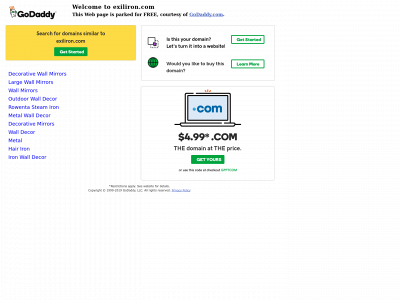 exiliron.com snapshot