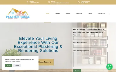 plasterhouse.co.uk snapshot
