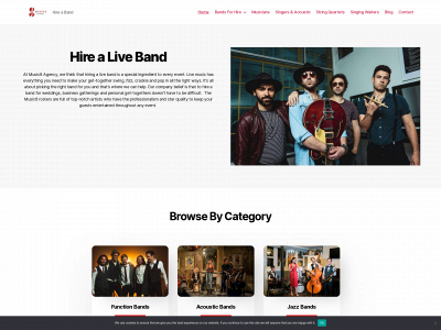 www.music8agency.co.uk snapshot