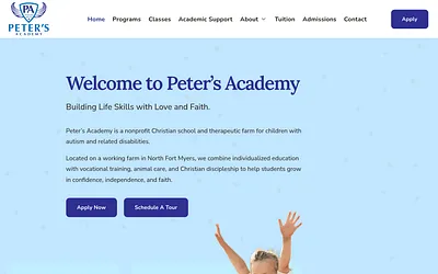 petersacademyswfl.com snapshot