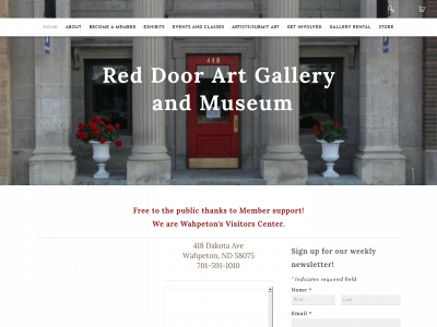 www.reddoorgallerywahpeton.com snapshot