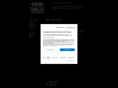 sirenstonight.com snapshot