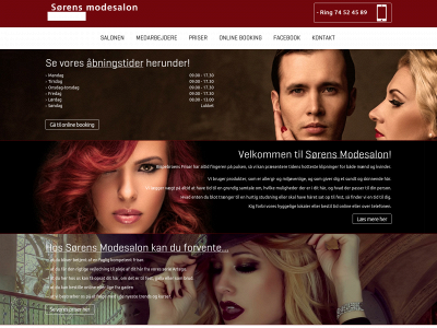 sorensmodesalon.dk snapshot
