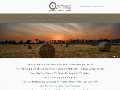 clearyphotoworkshops.com snapshot