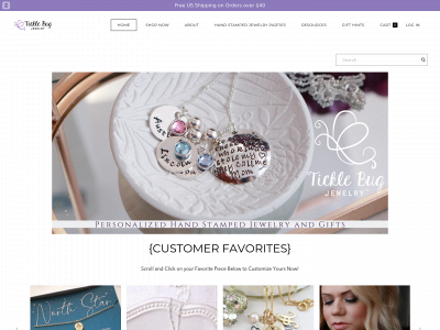 www.ticklebugjewelry.com snapshot
