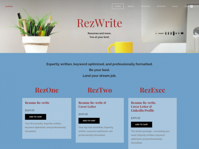 rezwrite.com snapshot