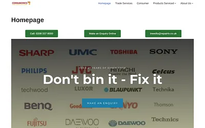 repairtv.co.uk snapshot