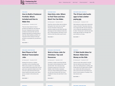 freelancinggirl.com snapshot