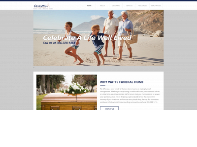 wattsfuneralhomes.com snapshot
