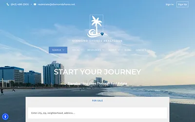 diamondshoresrealty.net snapshot
