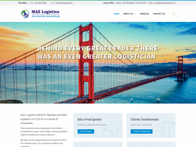 mazlogistics.com snapshot
