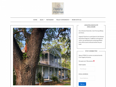 vaguelyvictorian.com snapshot