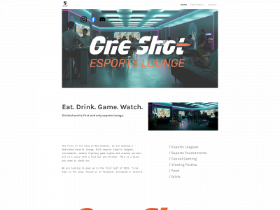 www.oneshotlounge.co.nz snapshot