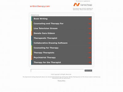 writtentherapy.com snapshot