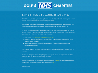 golf4nhs.co.uk snapshot