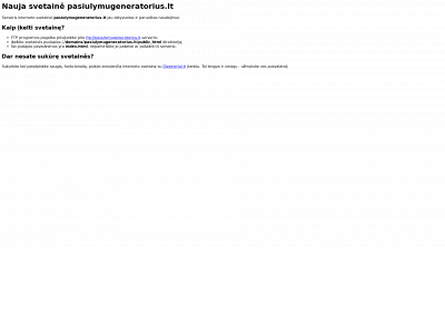 pasiulymugeneratorius.lt snapshot