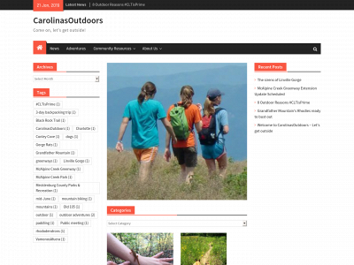 carolinasoutdoors.com snapshot