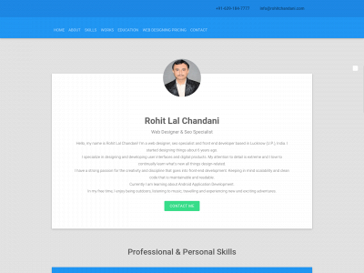 rohitchandani.com snapshot