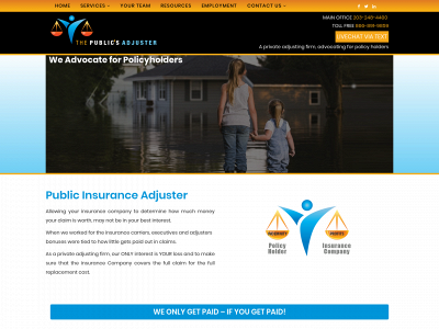 thepublicsadjuster.com snapshot