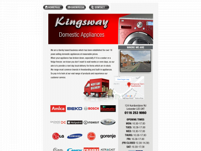 kingswaydomesticappliances.com snapshot