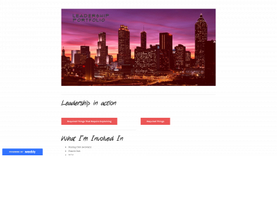adamsikesleadershipportfolio.weebly.com snapshot