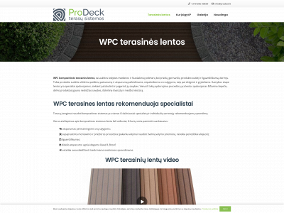 prodeck.lt snapshot