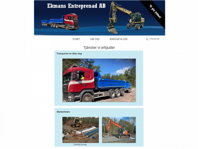 ekmansentreprenad.se snapshot